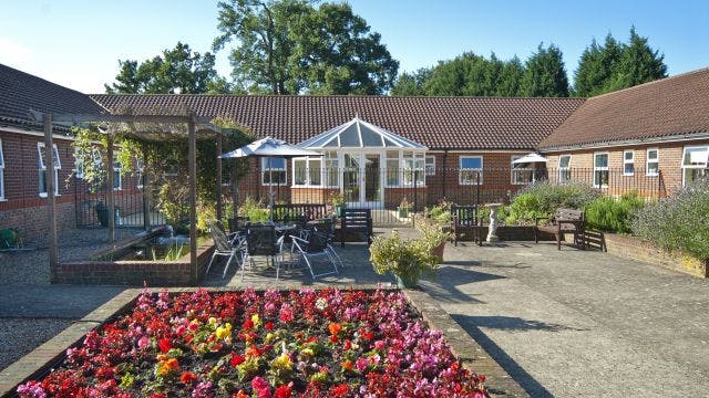 Exterior of Monread Lodge Care Home in Hertfordshire, East of England