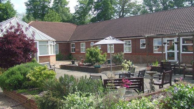 Garden at Monread Lodge Care Home in Hertfordshire, East of England