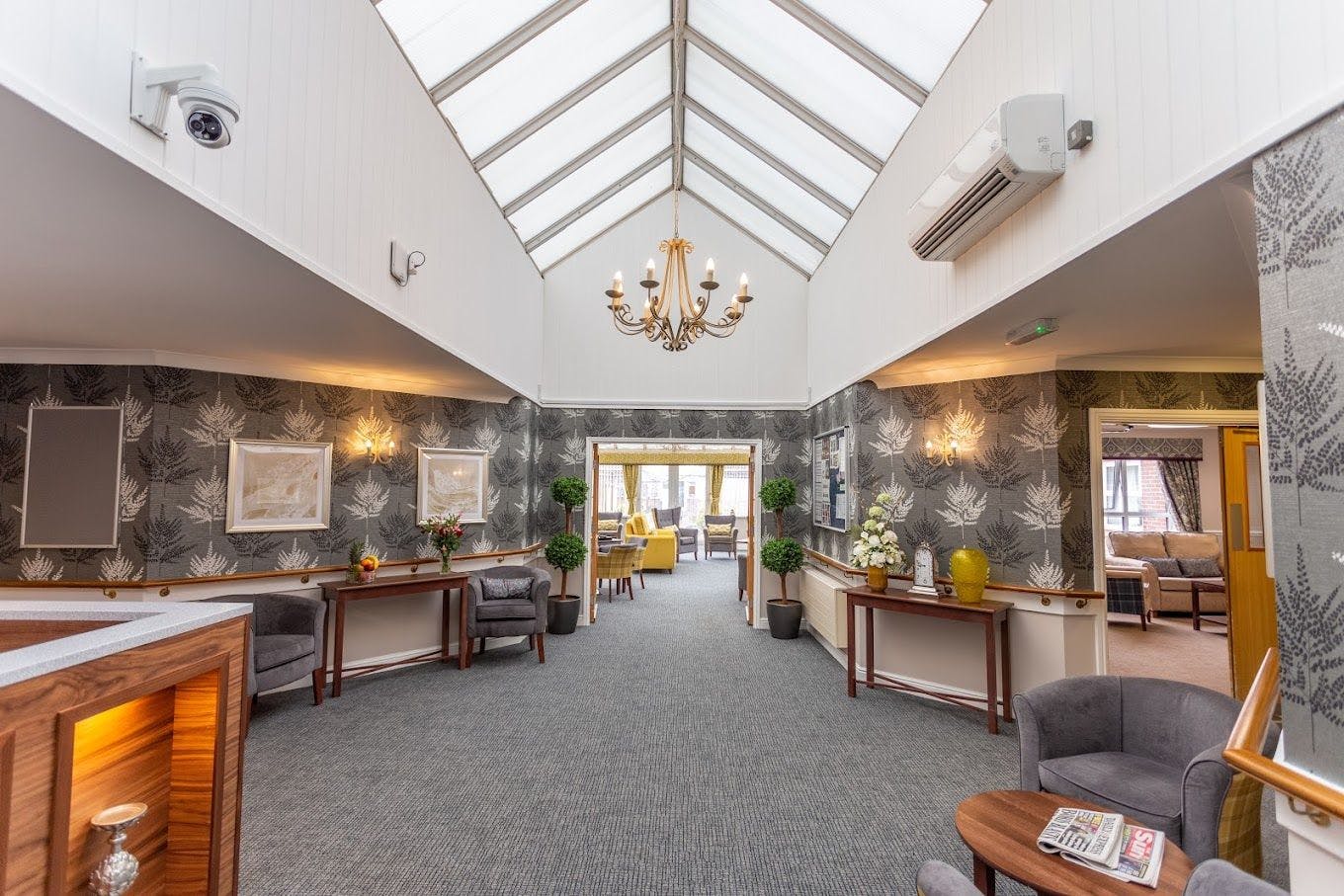 Reception at Monread Lodge Care Home in Hertfordshire, East of England