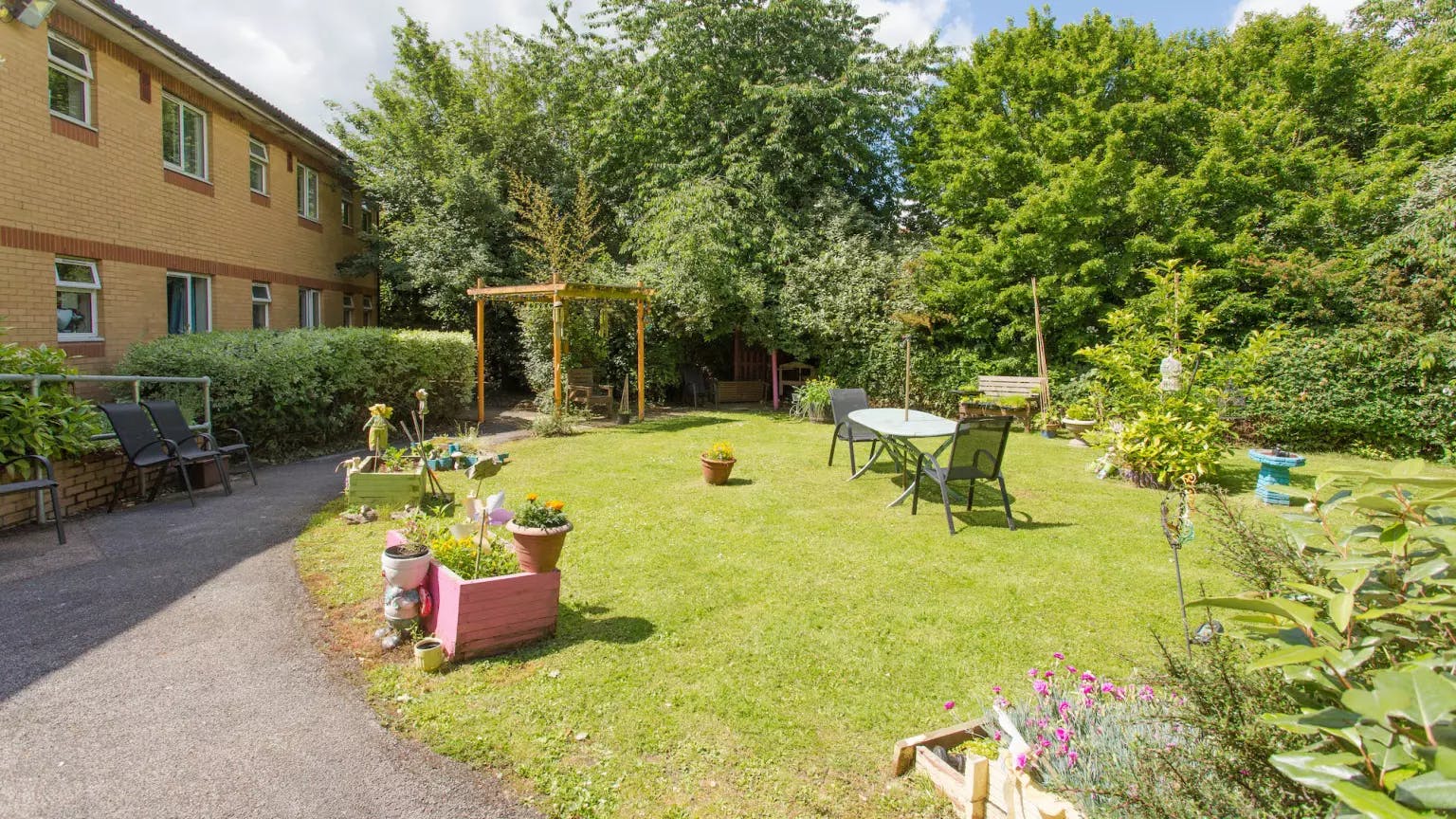 Garden of Moutnbatten Lodge care home in Hemel Hempstead, Hertfordshire