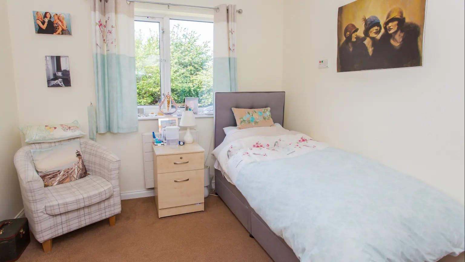 Bedroom area of Moutnbatten Lodge care home in Hemel Hempstead, Hertfordshire