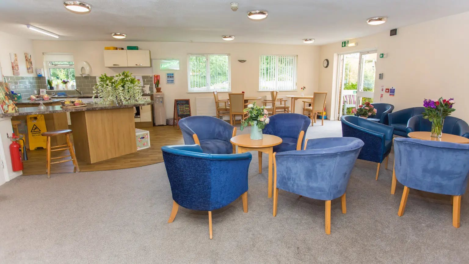 Lounge of Moutnbatten Lodge care home in Hemel Hempstead, Hertfordshire