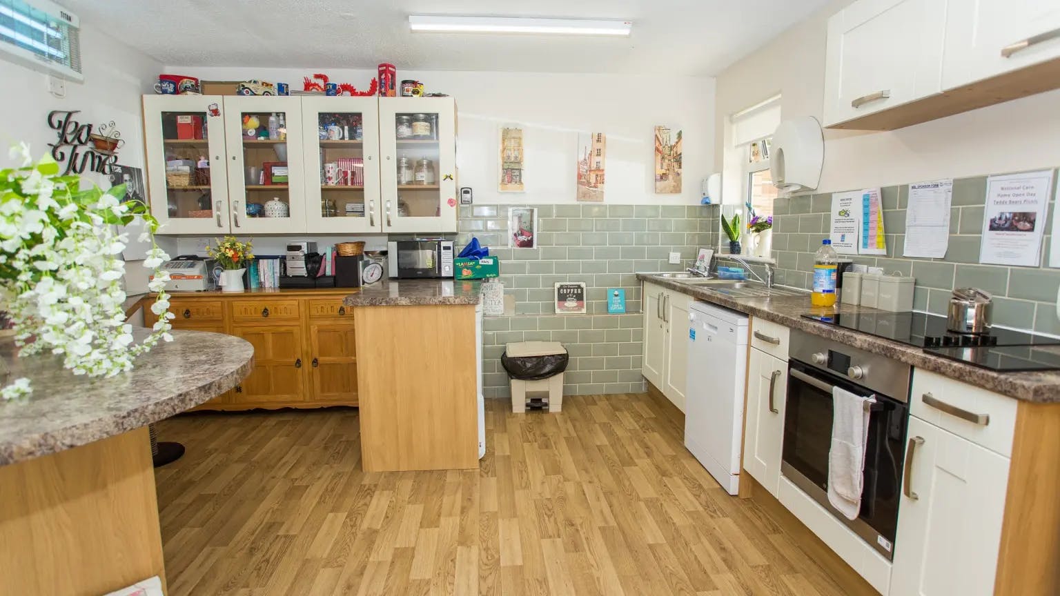 Kitchen of Moutnbatten Lodge care home in Hemel Hempstead, Hertfordshire