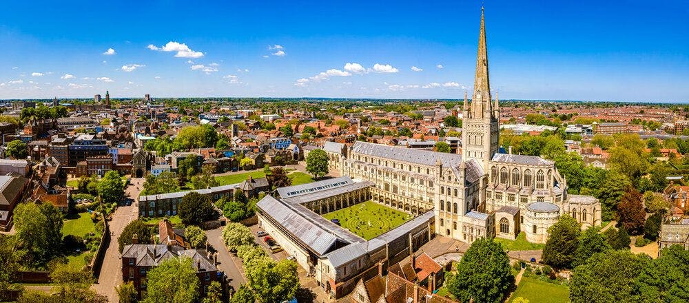 Norwich Cathedral in Norwich