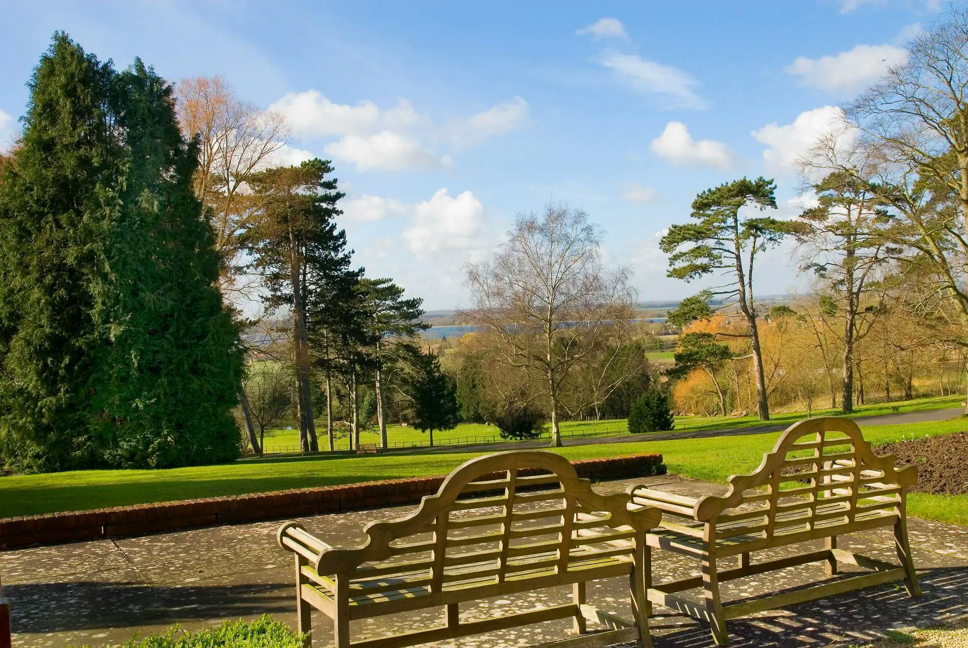 Garden of Oaken Holt care home in Oxford, Oxfordshire