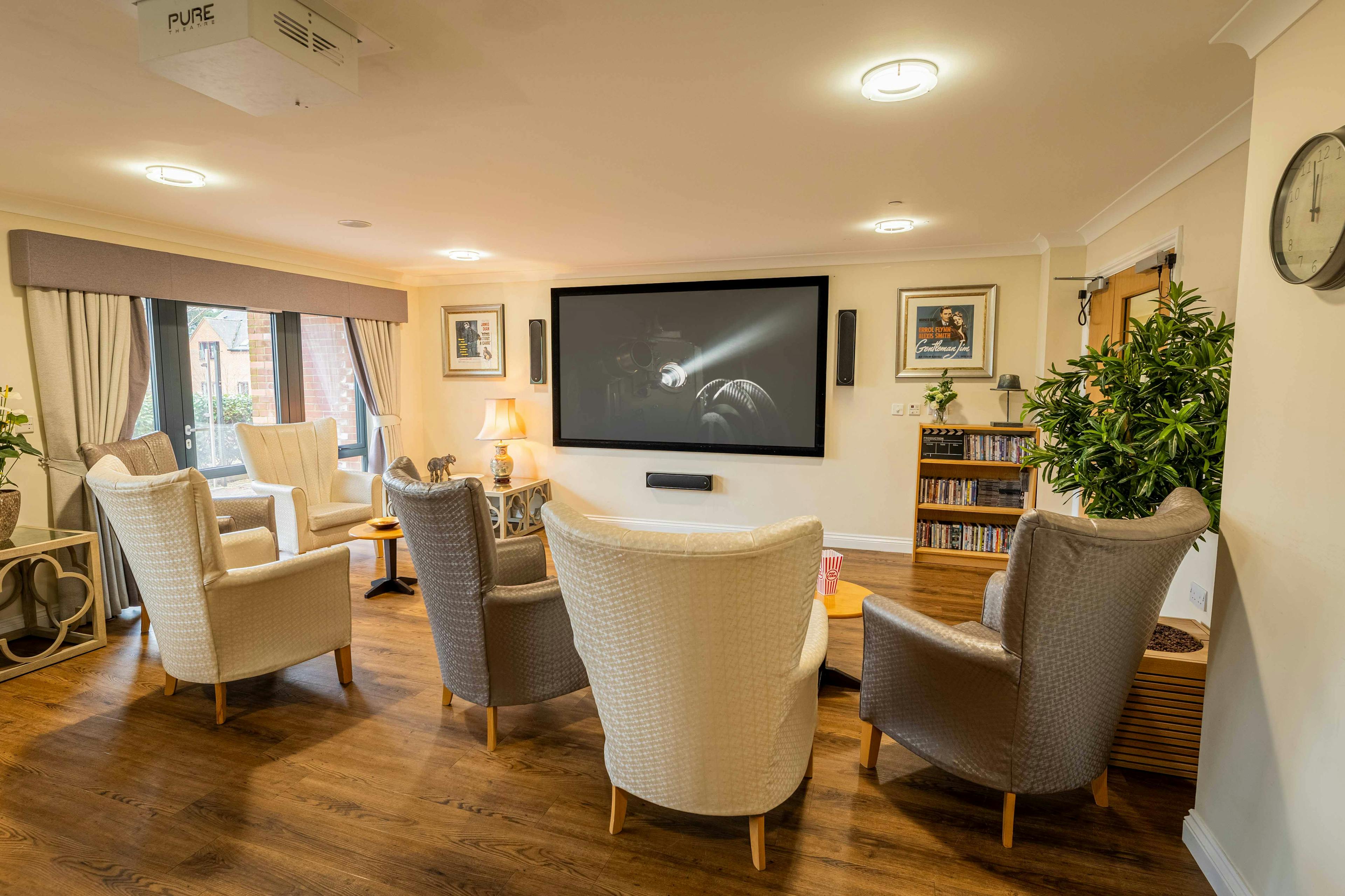 Lounge of Wytham House care home in Oxfordshire