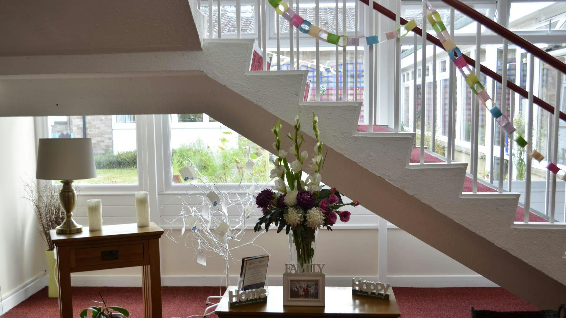 Reception at Longlands Care Home in Oxford, Oxfordshire