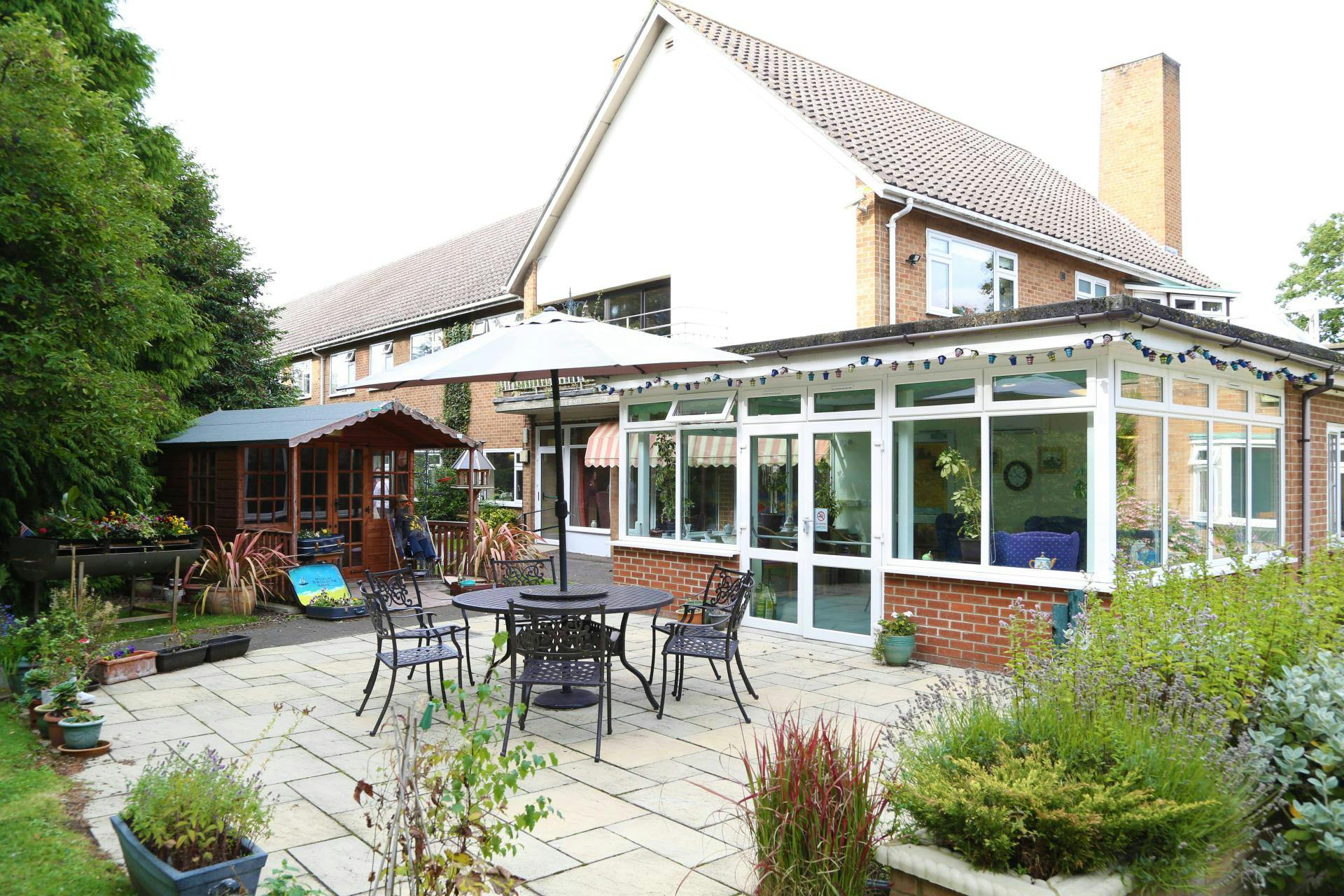 Exterior of Patchett Lodge Care Home in Spalding, South Holland