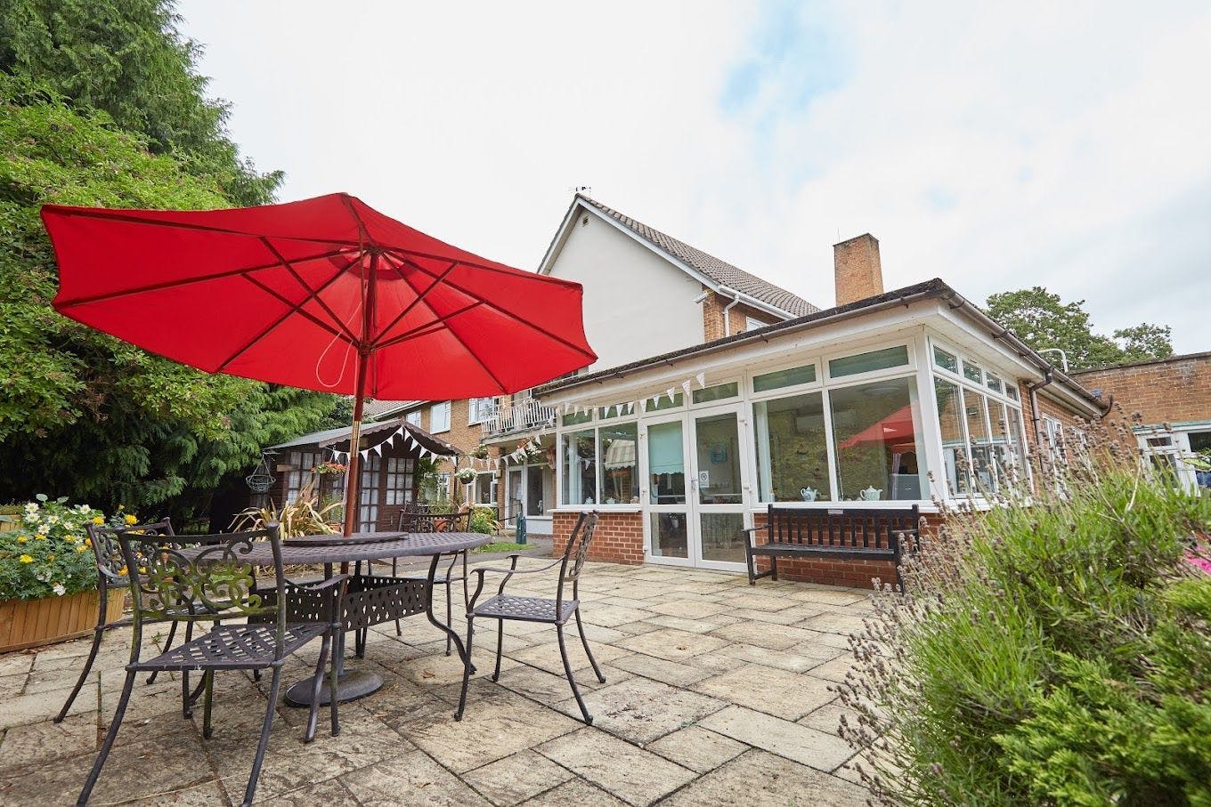 Garden at Patchett Lodge Care Home in Spalding, South Holland