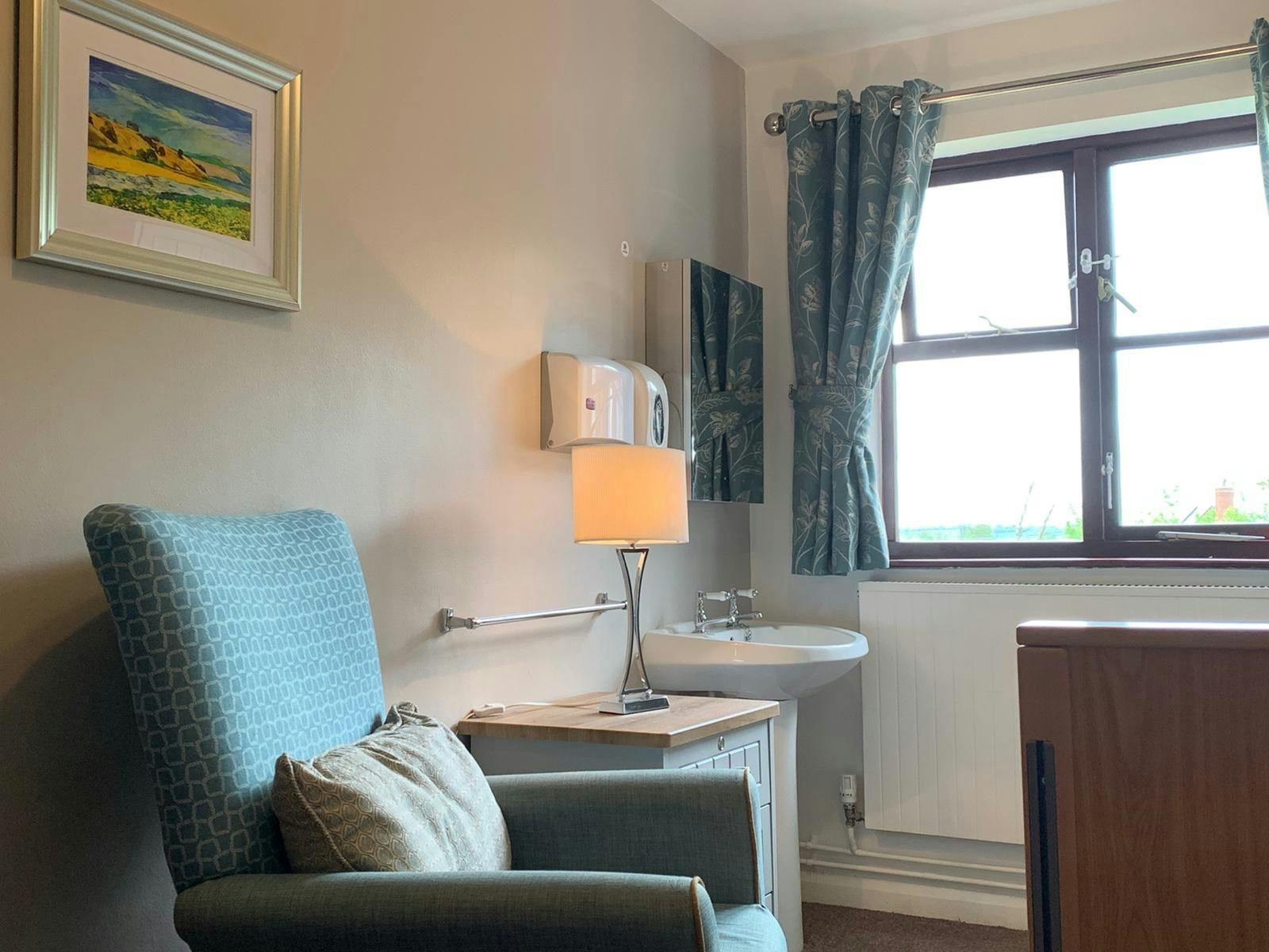 Bedroom area of Park House care home in Bewdley, West Midlands