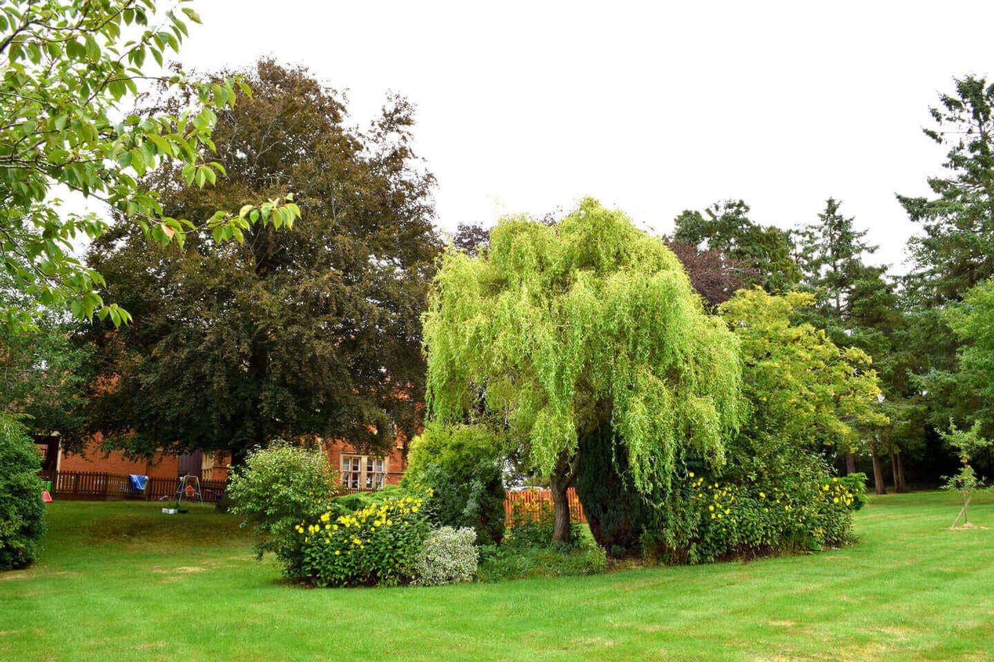 Garden area of Park House care home in Bewdley, West Midlands