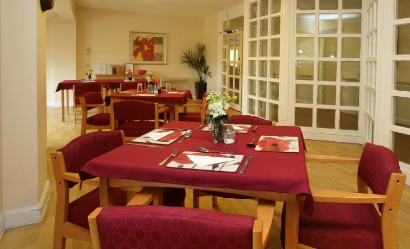 Dining Room of Pinetum Care Home in Chester, Cheshire