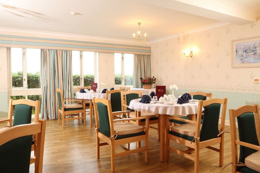 Dining Room of Ponteland Manor Care Home in Newcastle upon Tyne, Tyne and Wear