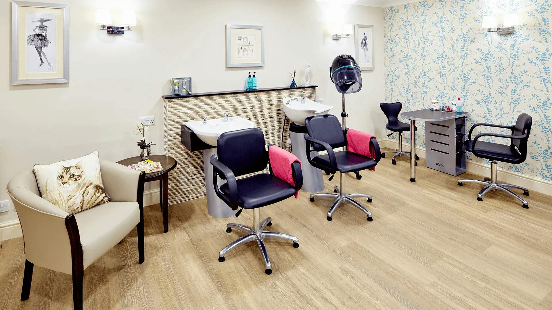 Salon at Priory Court Care Home in Stamford, South Kesteven 