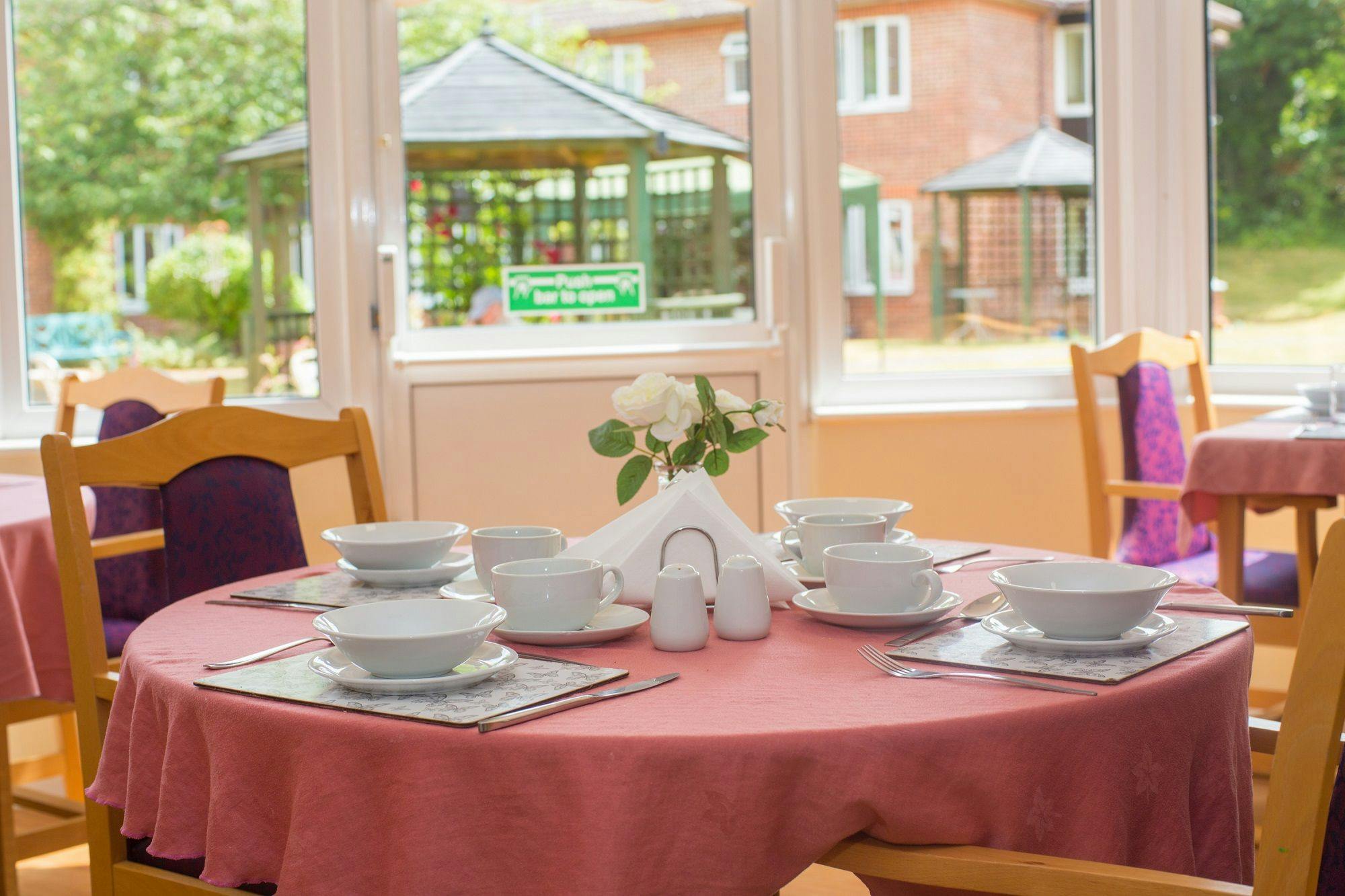 Dining Area at Providence Court care Home in Baldock, Hertfordshire