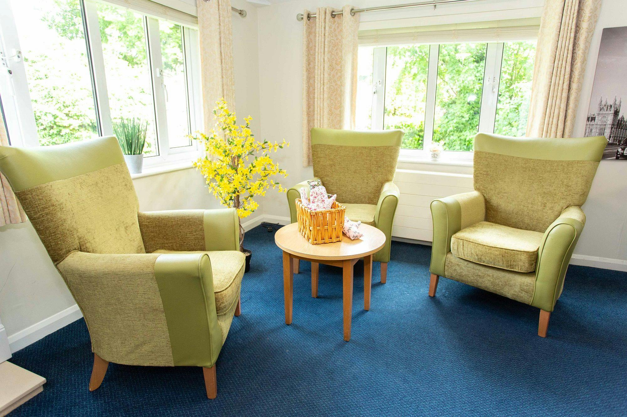 Communal Area at Providence Court care Home in Baldock, Hertfordshire