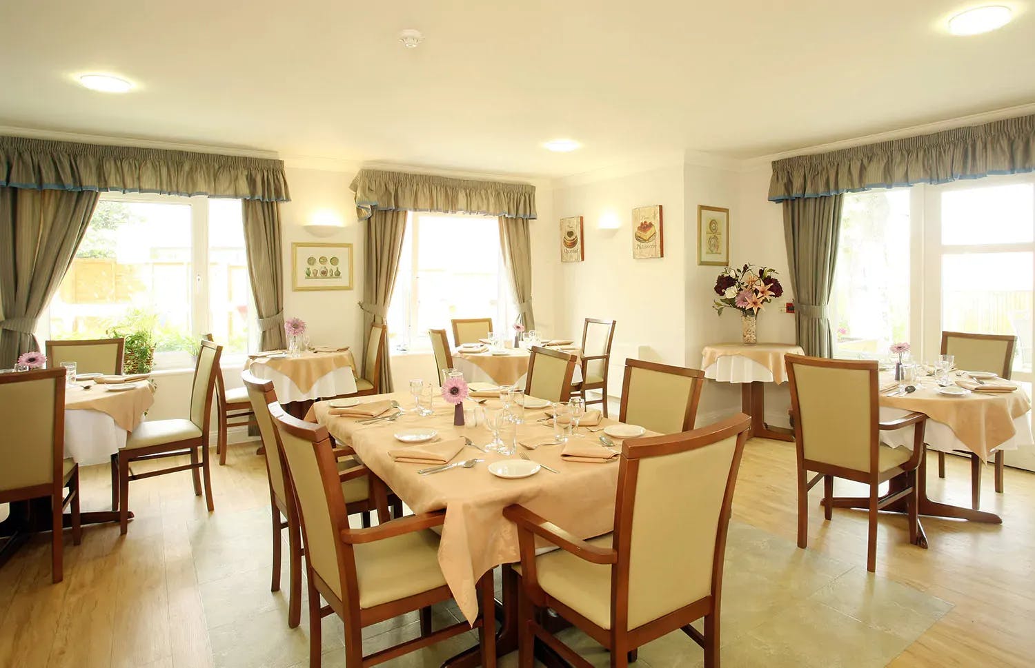 Dining room of Queen Elizabeth Park in Guildford