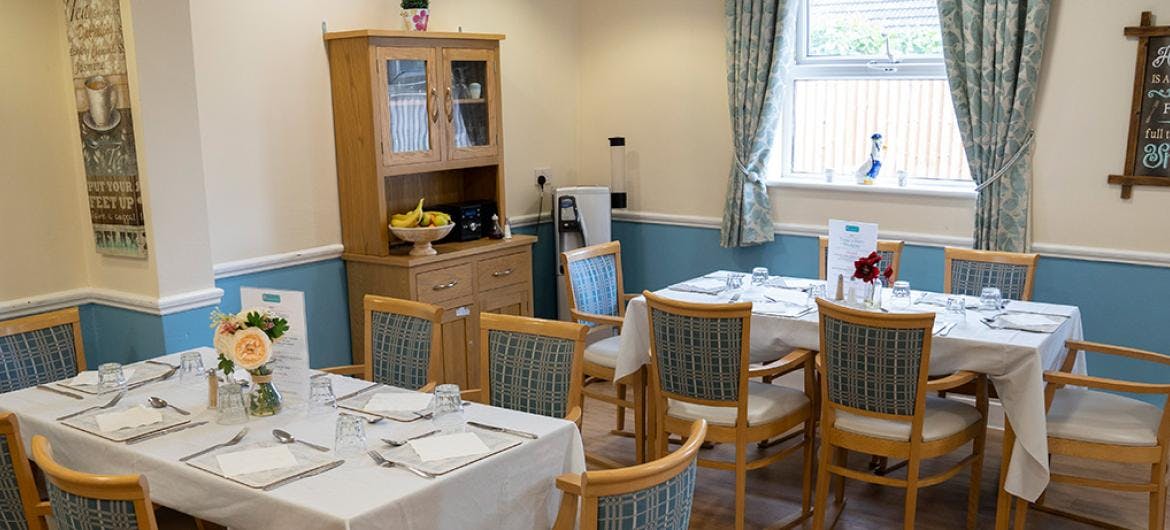 Dining Room at Ravenhurst Residential, Stourport-on-Severn