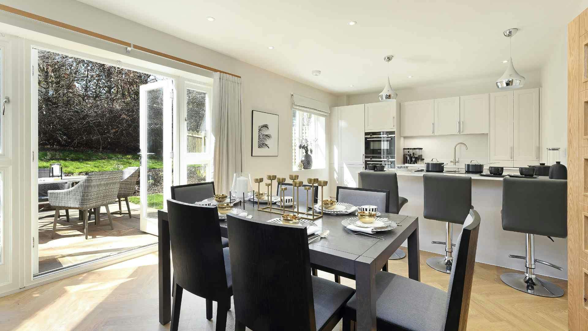 Dining area of Redclyffe Place retirement development in Harpenden, Hertfordshire