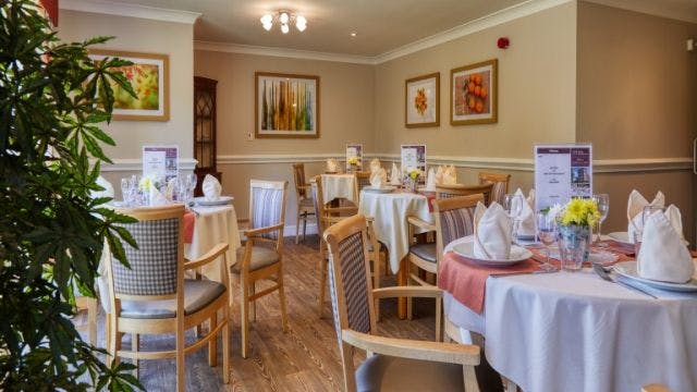 Dining Room at River View Care Home in Reading, Berkshire