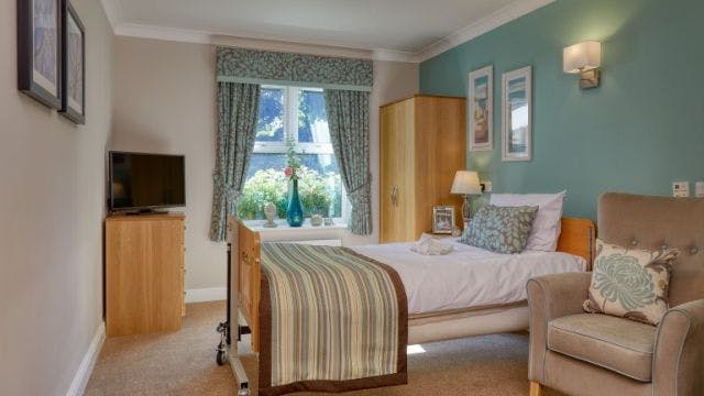 Bedroom at River View Care Home in Reading, Berkshire
