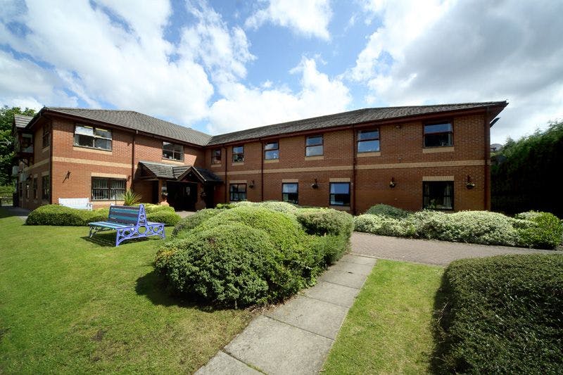 Exterior of Riverside Care Home in Hyde, Tameside