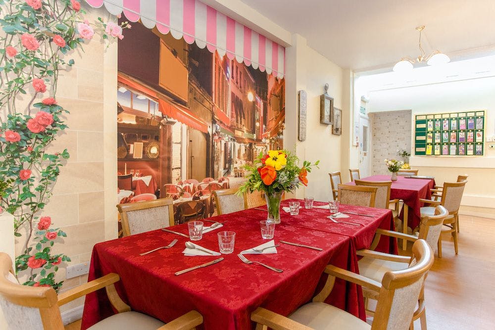 Dining Room at Roseacres Care Home in London, Greater London