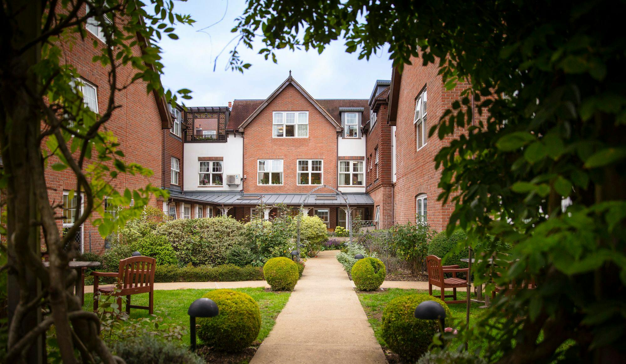Garden at Esher Manor Care Home in Esher, Surrey