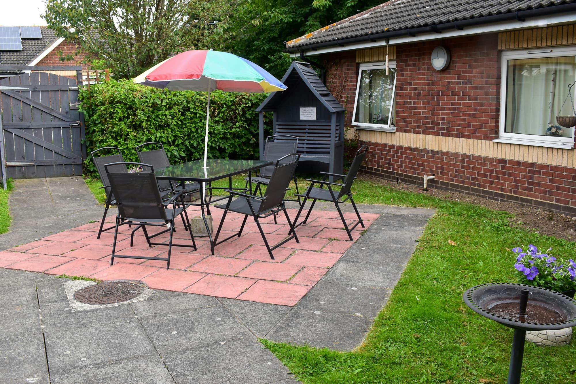 garden at Saltshouse Have Care Home, Hull 