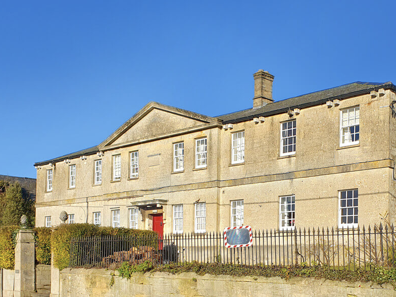 Exterior of Northleach Court care home in Cheltenham, Gloucestershire