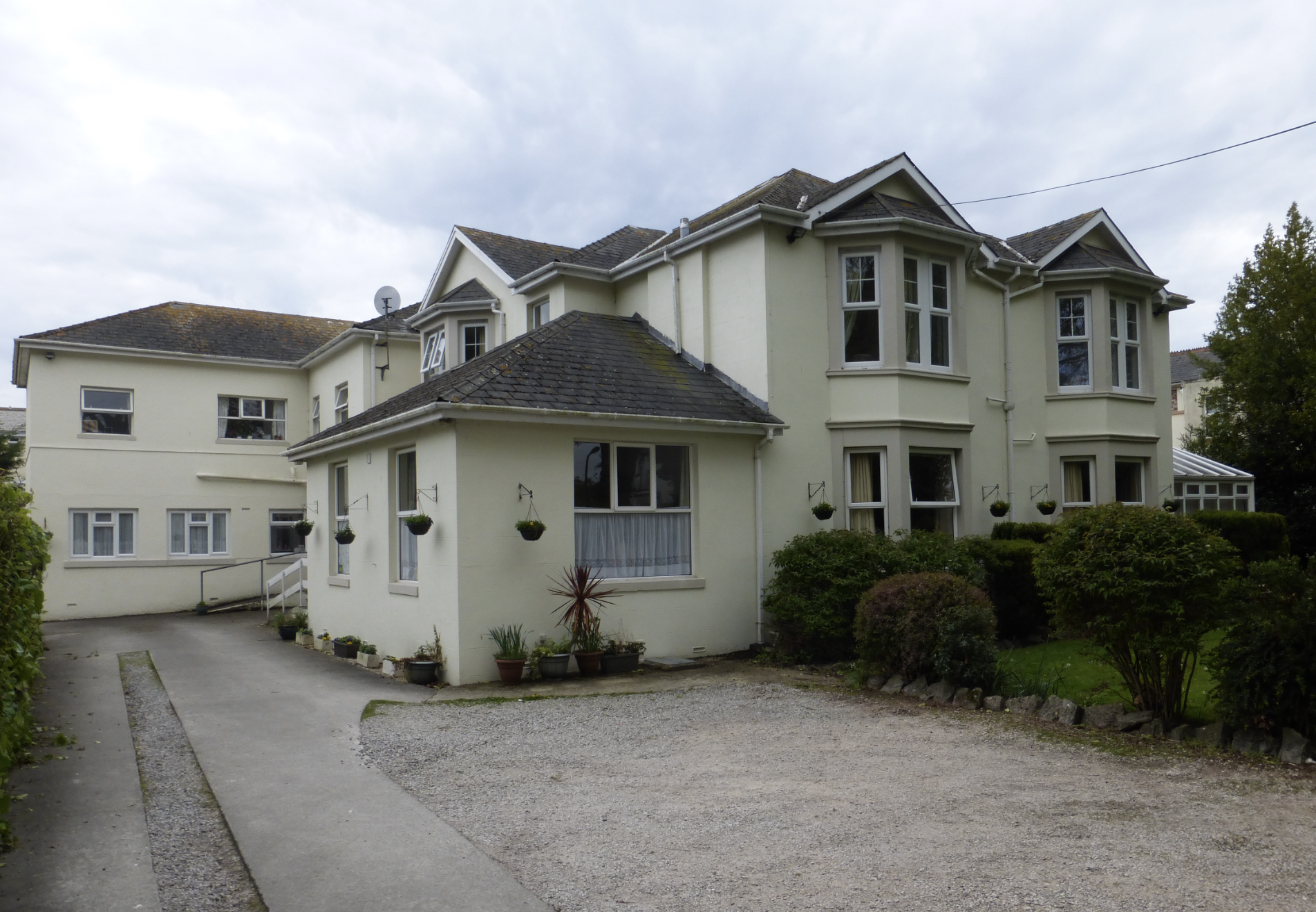 Exterior of Lorna House care home in Torquay, Devon