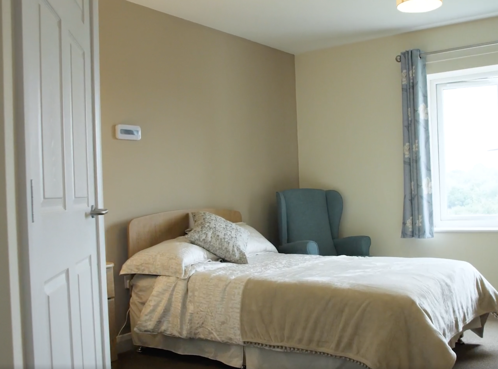 Bedroom of The Mayfields care home in Norwich, Norfolk