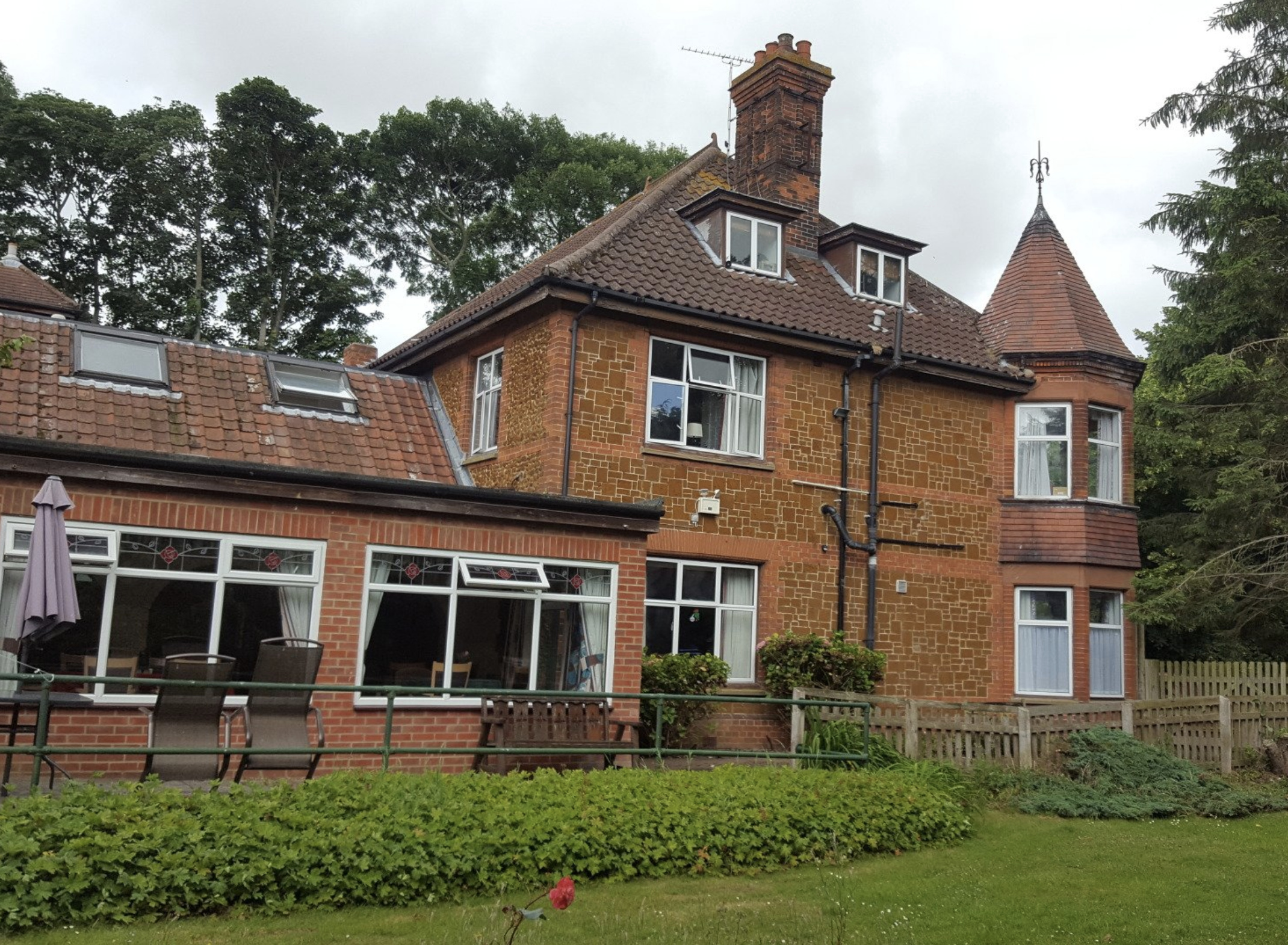 Exterior of Wyndam House care home in North Wooton, Norfolk