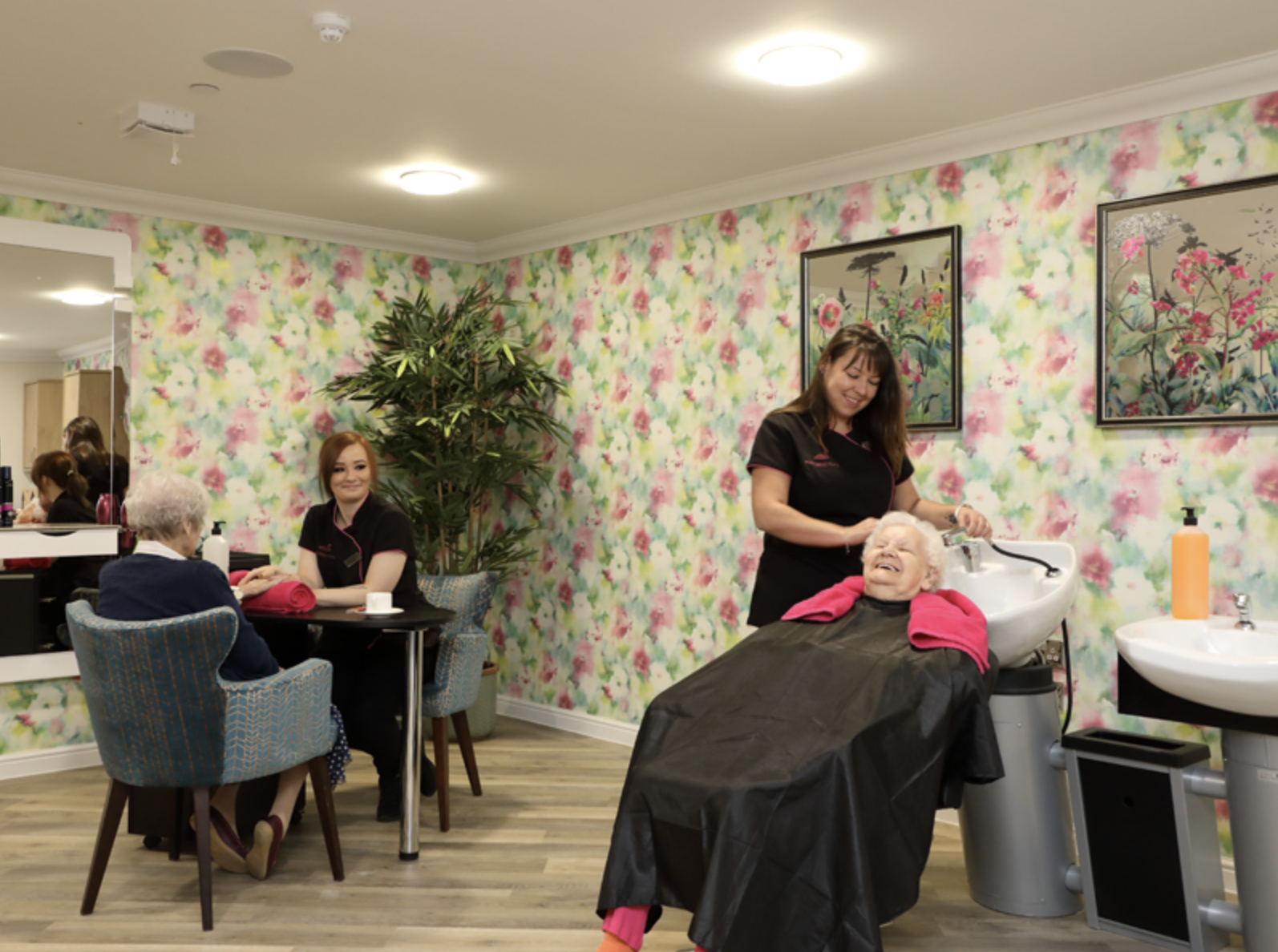 Salon of Jubilee House care home in Leamington Spa, West Midlands