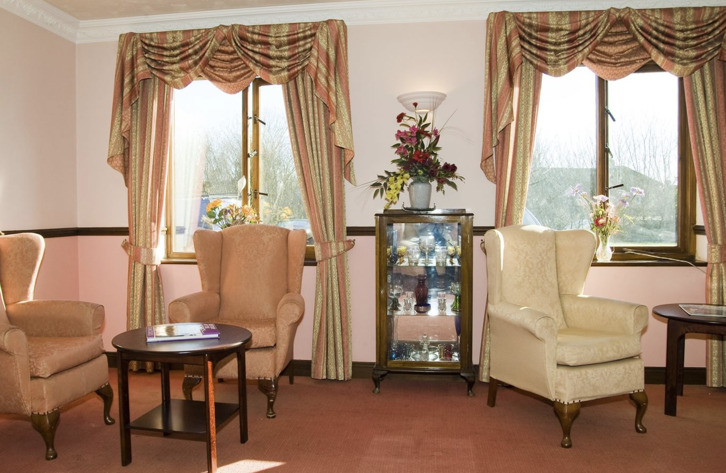 Lounge of Sandford House care home in Dereham, Norfolk
