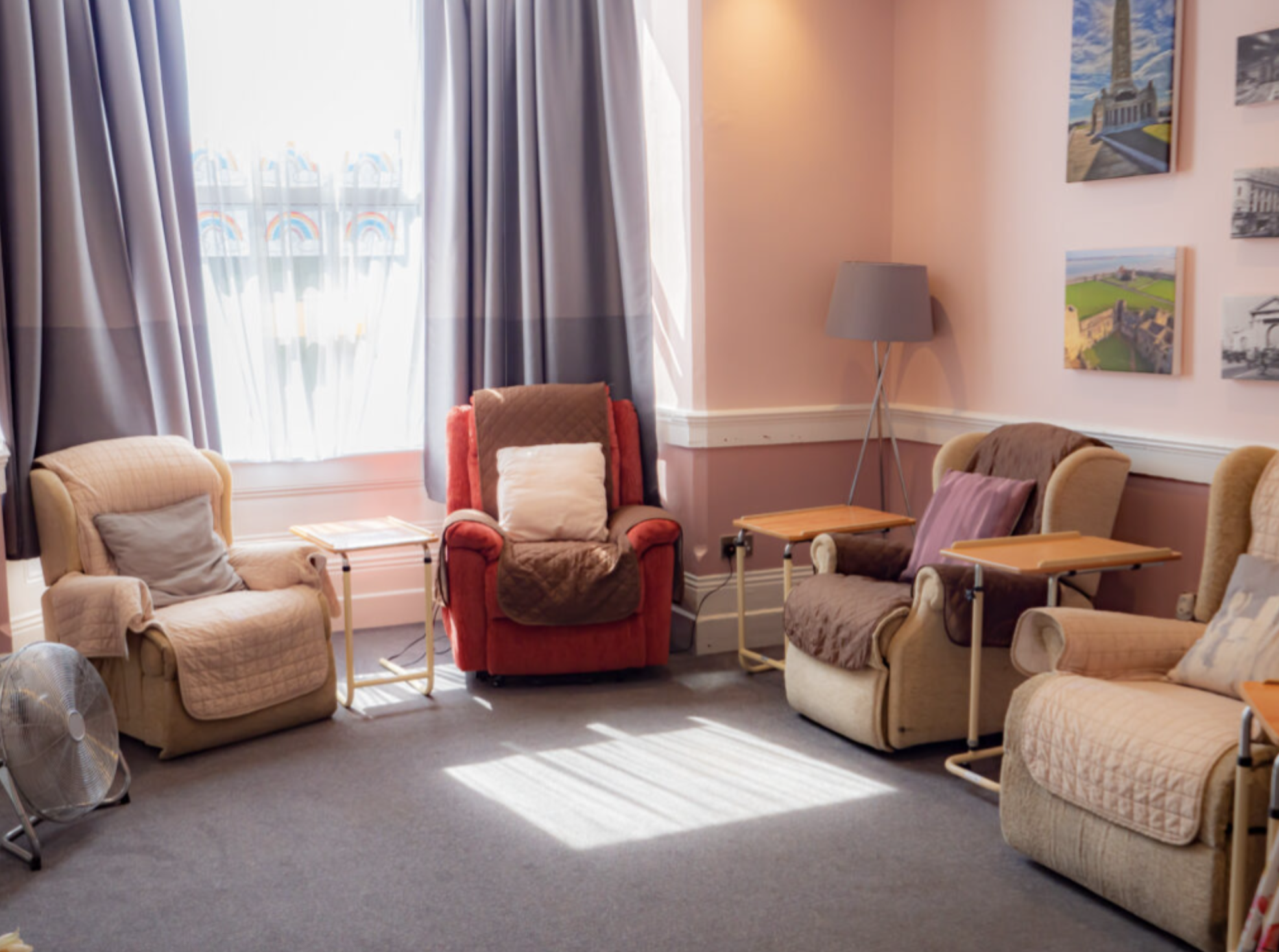 Lounge of Bluebell Care Home in Southsea, Portsmouth