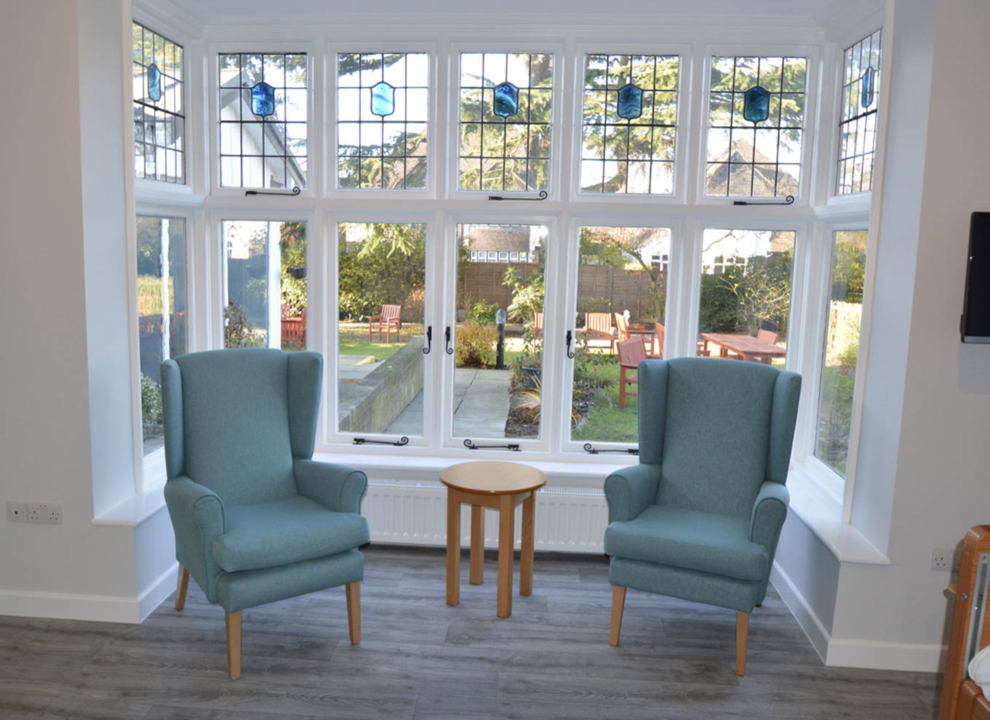 Lounge of Conewood Manor care home in  Bishop's Stortford, Hertfordshire