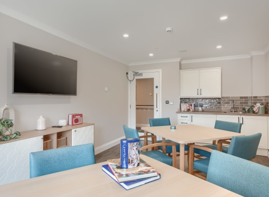 Dining area of The Maples care home in Telford, Shropshire