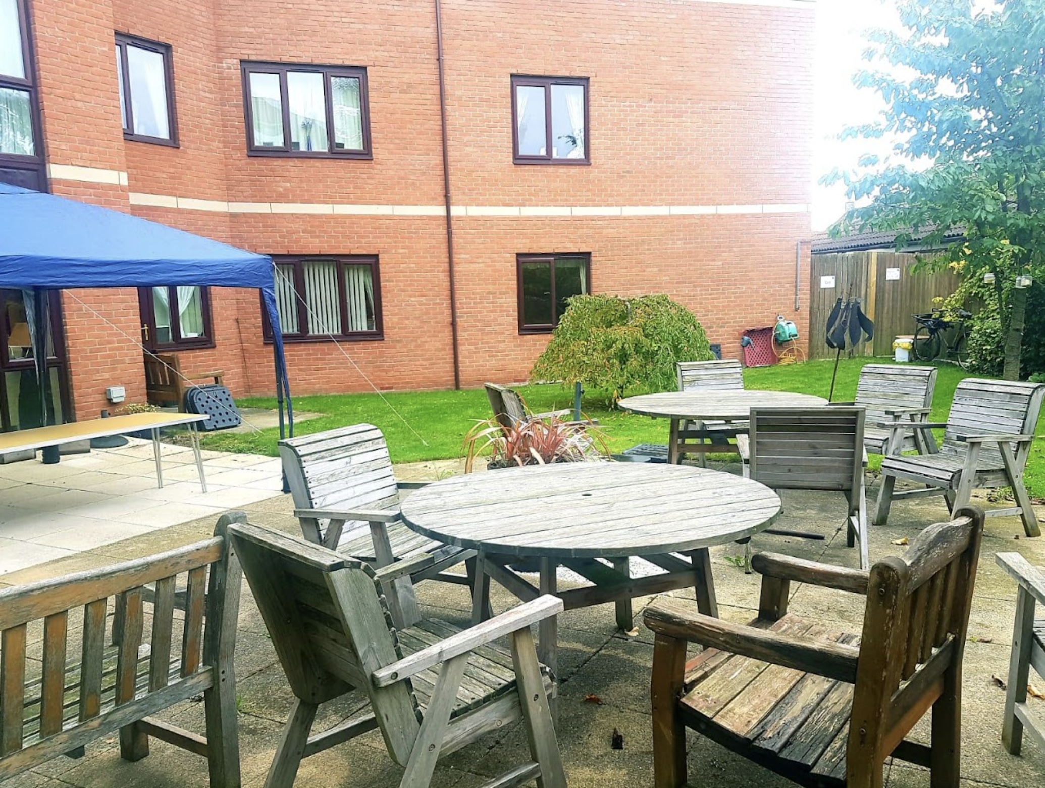 Garden of Berkeley House care home in Hull, East Yorkshire