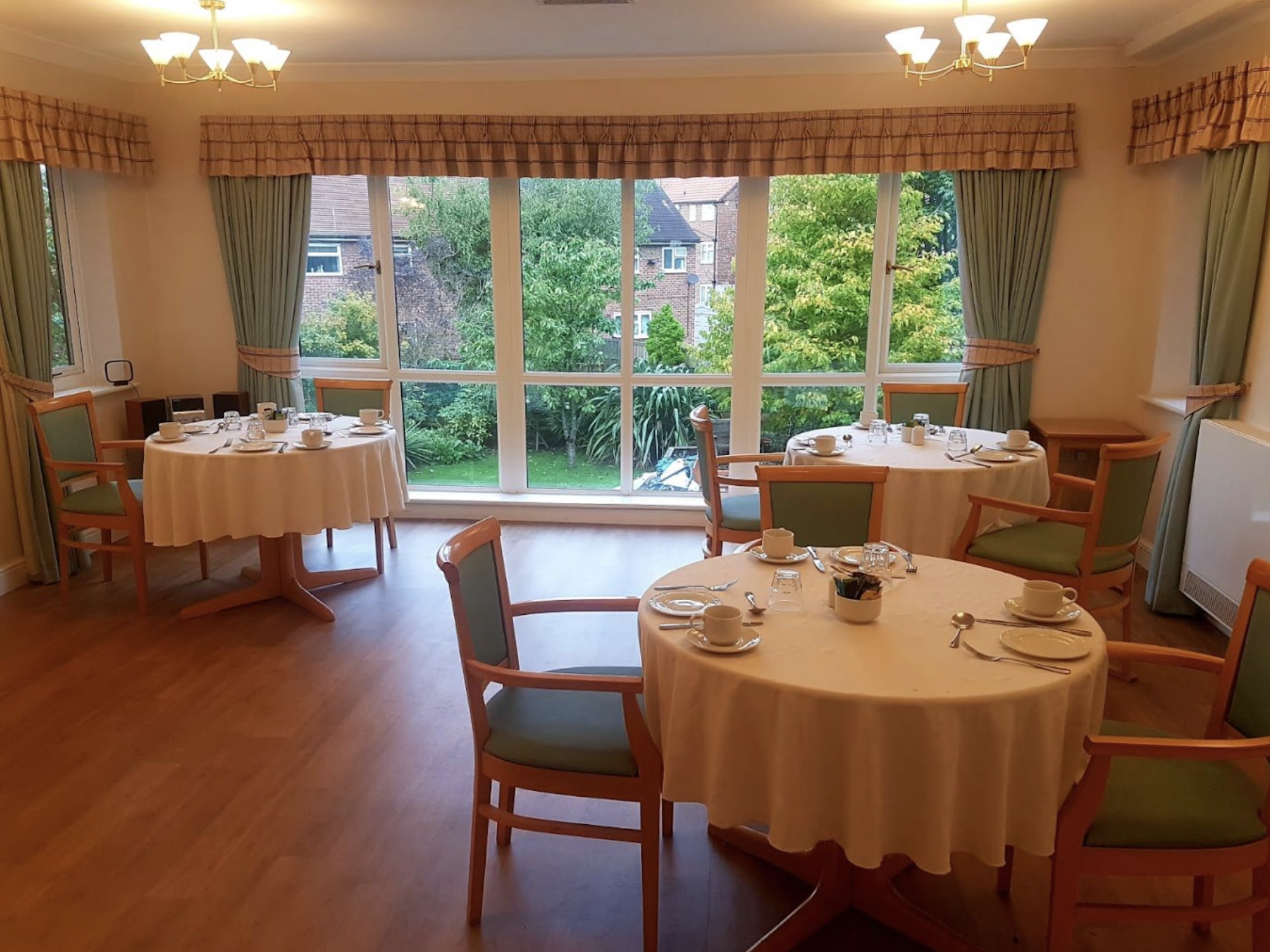 Dining room of Berkeley House care home in Hull, East Yorkshire