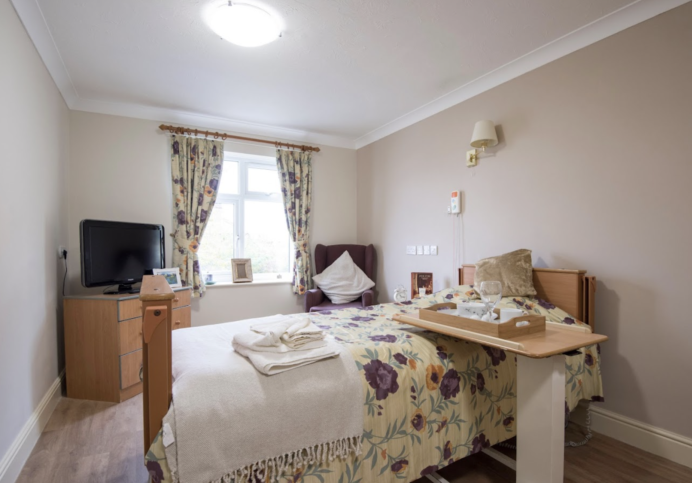 Bedroom of The Sidcup care home in Sidcup, Kent