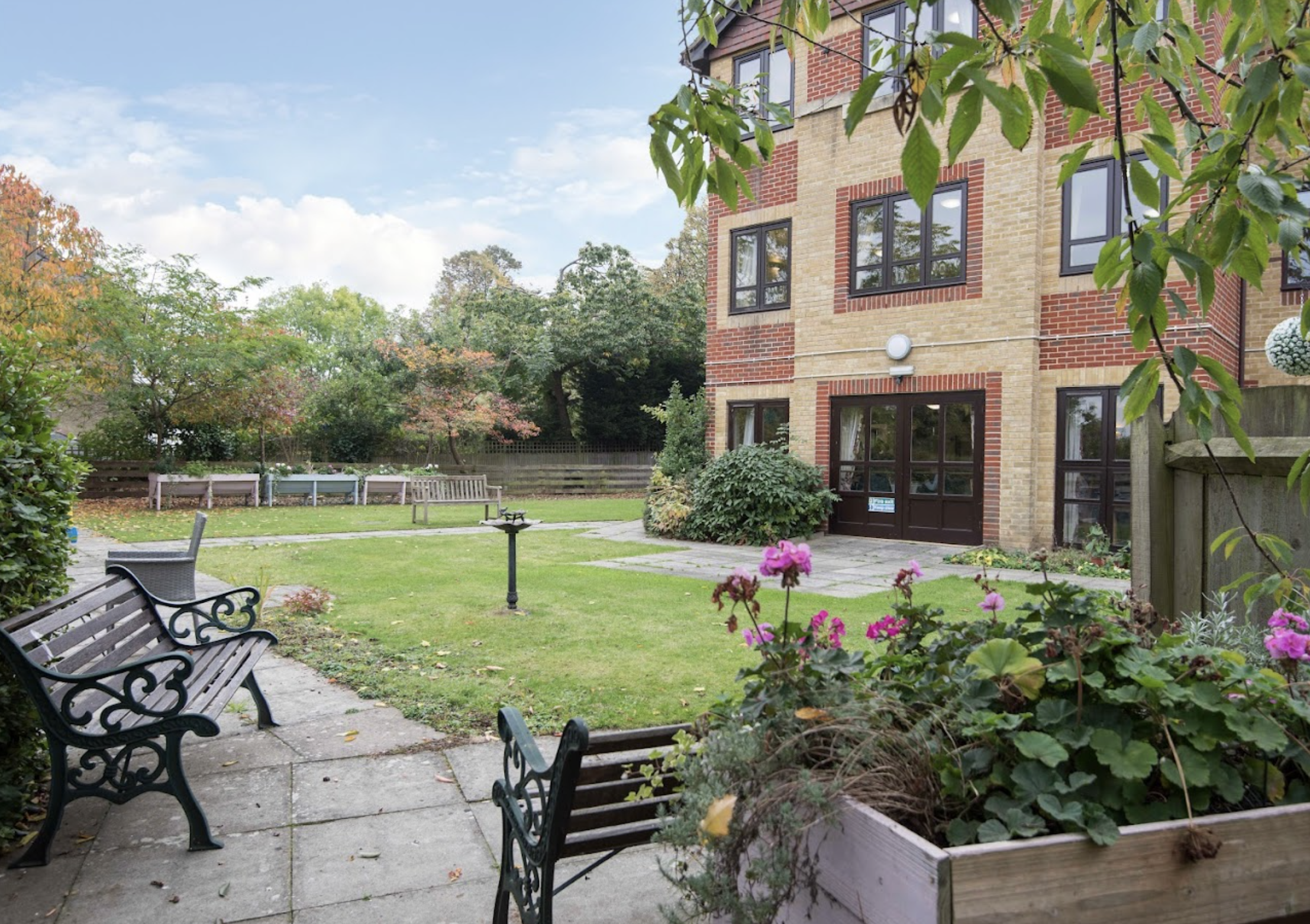 Garden of The Sidcup care home in Sidcup, Kent