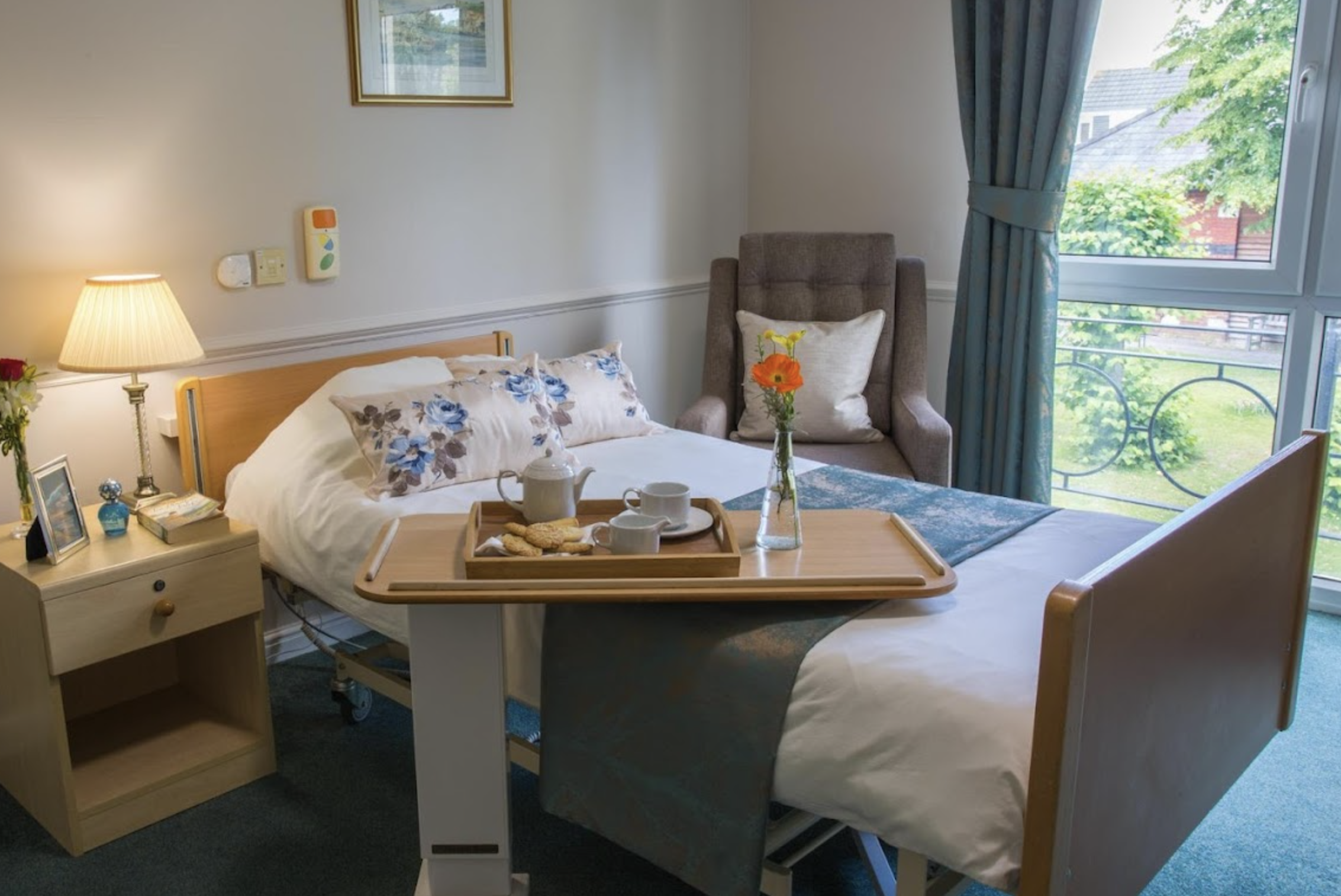 Bedroom of Northlands House care home in Southampton, Hampshire