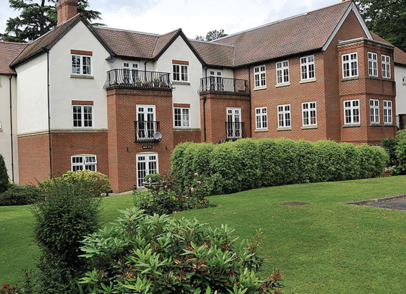Exterior of Erskine Hall care home in Northwood, London