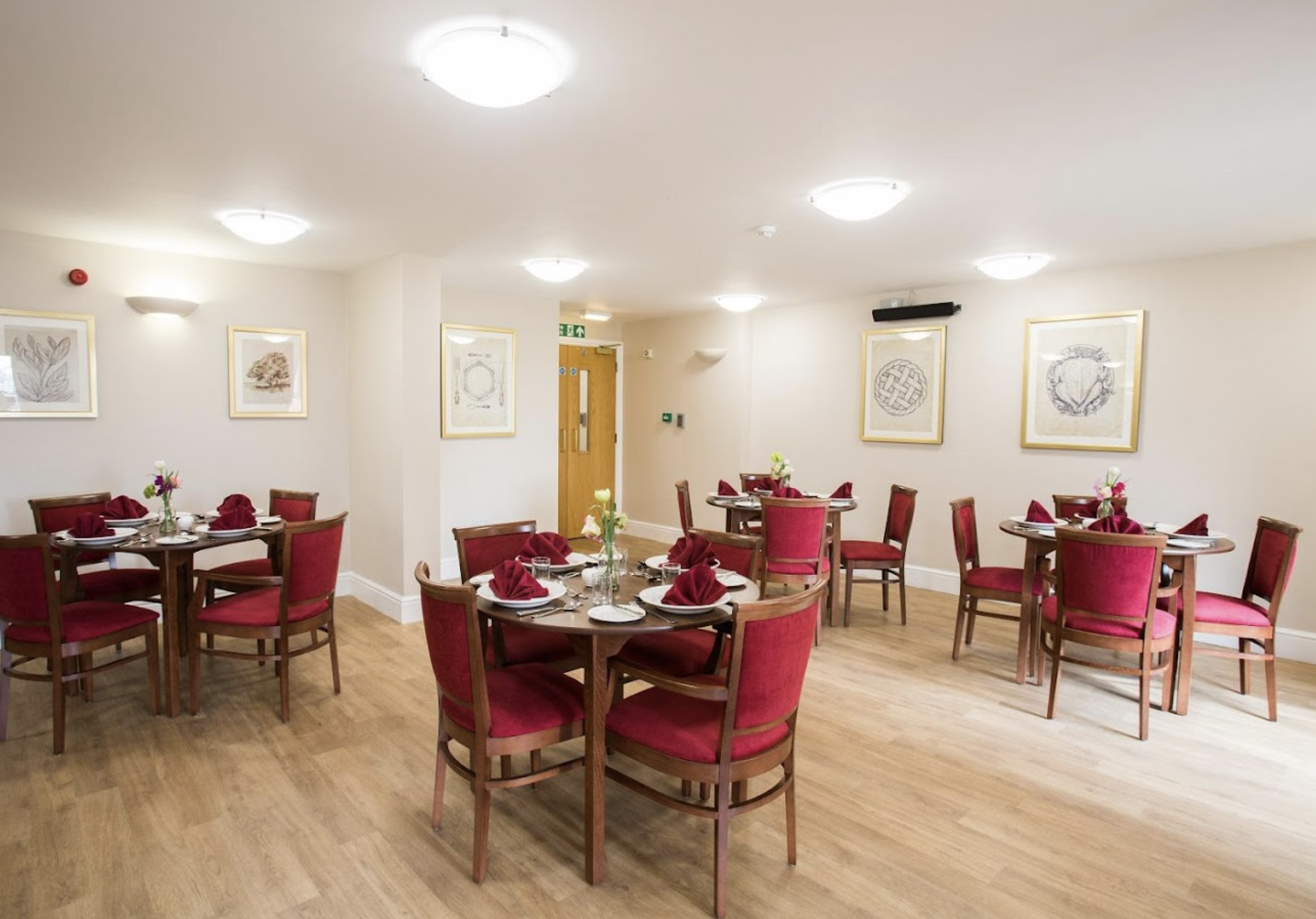 Dining room of Ardenlea Grove care home in Solihull, West Midlands