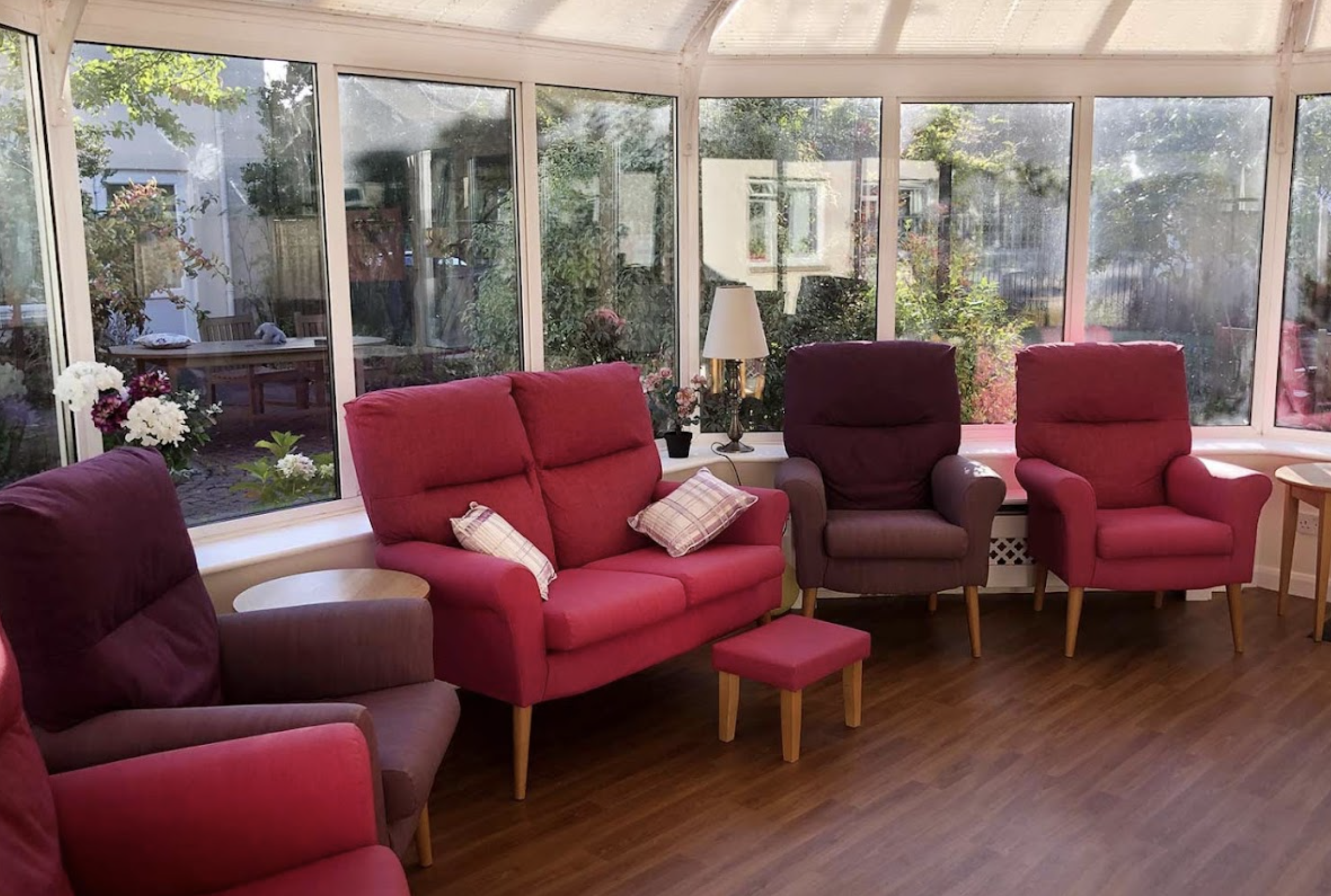 Conservatory of Elizabeth House care home in Poole, Hampshire