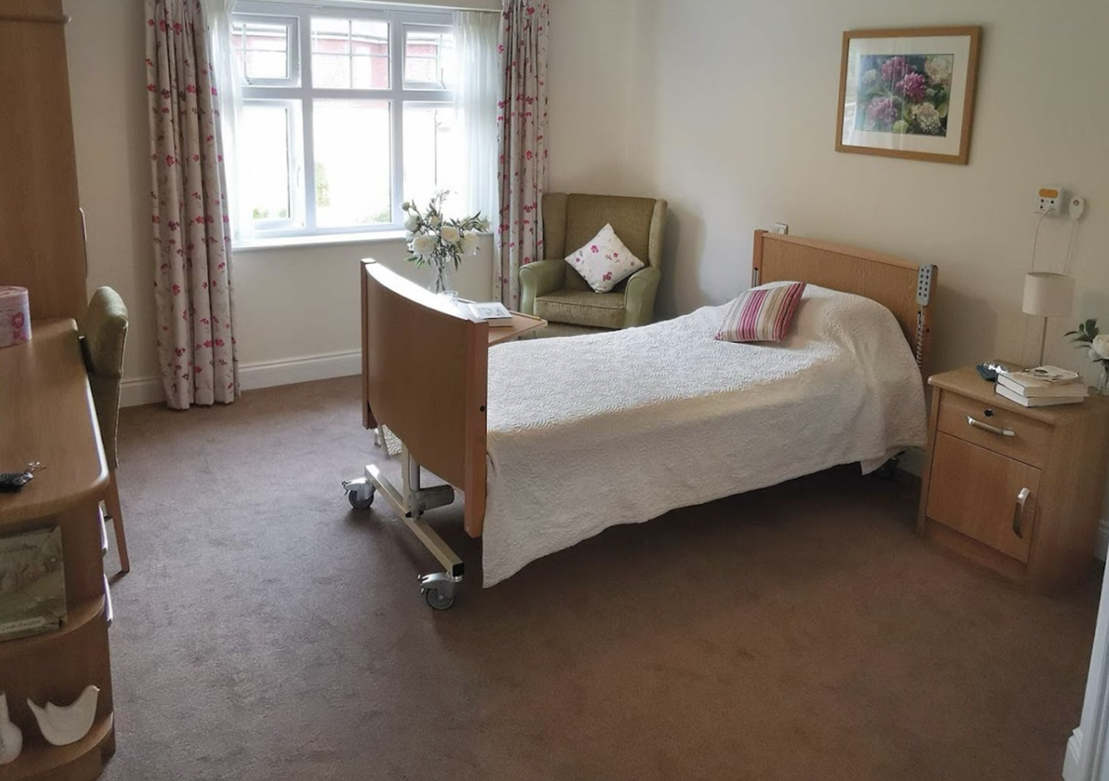 Bedroom of St. Ives Country House care home in St Ives, Ringwood