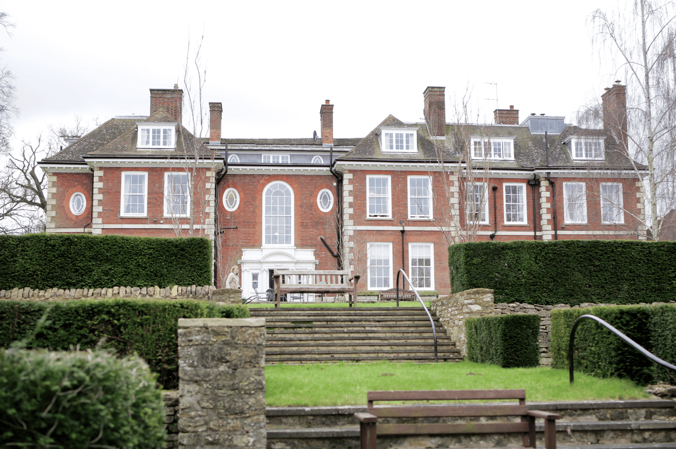 Exterior of Sharnbrook House in Bedford, Bedfordshire