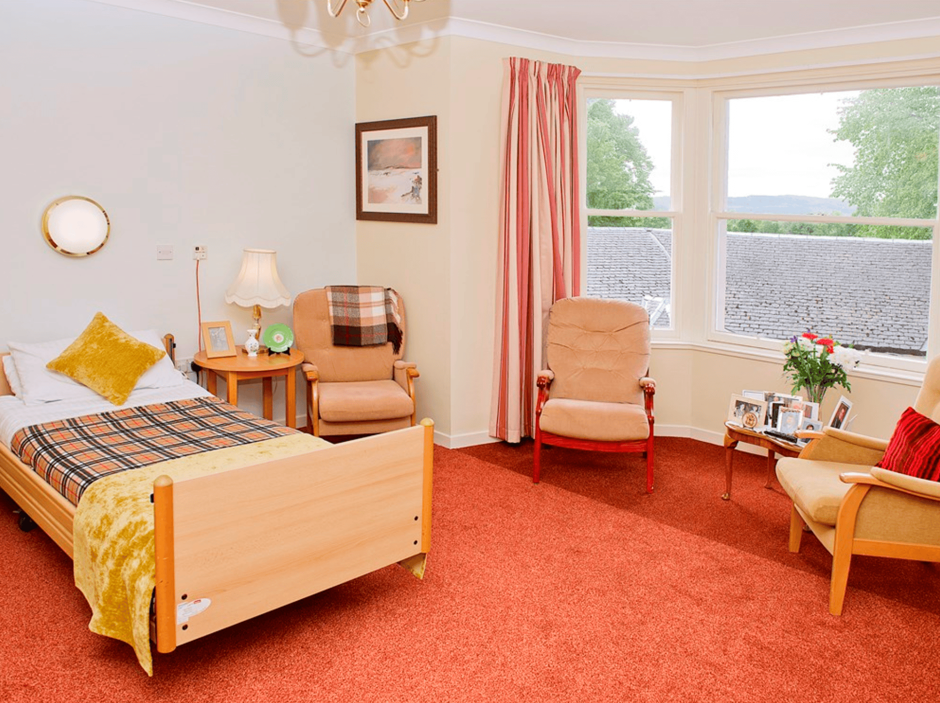 Bedroom of St Olaf in Nairn, Scotland