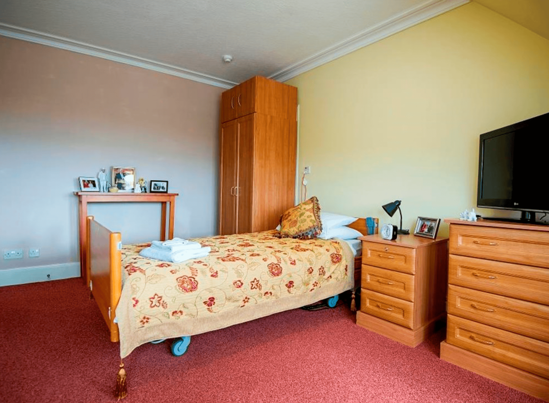 Bedroom at Bayview Care Home, Cruden Bay, Peterhead